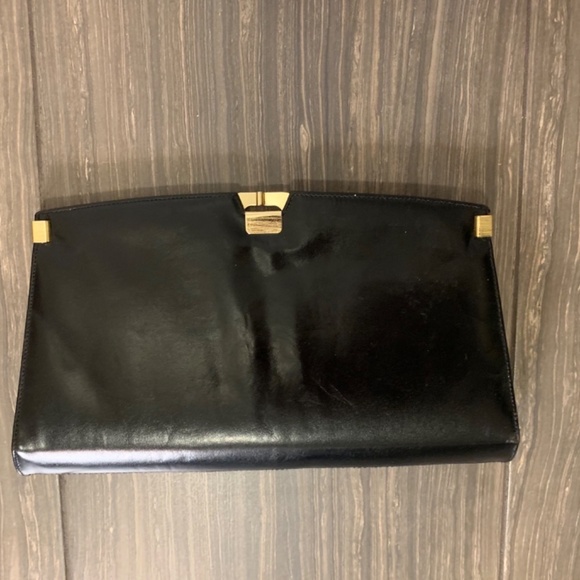Vintage Ingeldews Canadian Made Black Clutch - Picture 2 of 13
